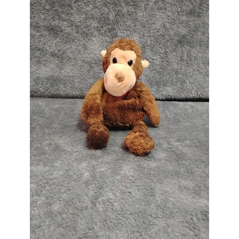 Dark Brown Monkey Plushed Stuffed Animal 13"